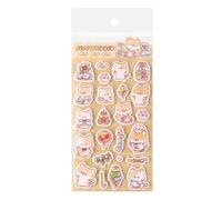 Generisch 3D Stickers - DIY Fun Reusable Cartoon Animals, Reusable Felt Stickers for Crafts | For Home Classroom Craft Diary Planner Journal Mobile Phone Students Children