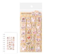 Generisch 3D Stickers - DIY Reusable Stickers - Reusable Felt Stickers for Crafts, for Home, School, Diary, Planner, Mobile Phone, Children, Birthday