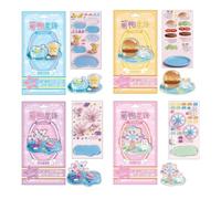 Generisch 3D stickers, mini decorative stickers, DIY craft set, crystal stack 3D building stickers, for laptops, walls, guitars, luggage, water cups, scrapbooking, notebooks, tablets, journals