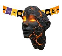 Generisch 3D Wall Lamp - Volcanic Escape LED Shattered Soul Gothic Resin Fixture Energy Saving Scary Halloween Decoration for Bedroom Living Room Bar