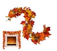 Generisch 6ft Artificial Autumn Wreaths with Pumpkins Country Style