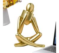 Generisch Abstract Thinker Statue - 3.35 x 2.36 x 4.72 Inch Small Resin Art Decoration | Abstract Art Sculpture Figure, Office Desk, Régal, Coffee Table, Housewarming Gift, Bathroom, Fireplace