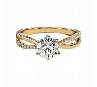 Generisch Accessories Swing Rings Hearts Arrows Cut Silver Ring Diamond Ring Engagement Hand Wash for Women Curtain Accessories Rings, A, Metal, No Gemstone