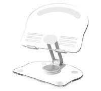 Generisch Acrylic Tablet Stand Clear Acrylic Book Holder Tablet Stand - Foldable Adjustable Portable Phone Stand Anti Slip for Live Streaming, Television, Photography, Video Call