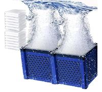Generisch Activated Carbon Aquarium, Clever Cube Activated Carbon Horse Filter Cube, Water Trough Purifier Cube, Activated Carbon Filter Horse Drinks, for Ponds, Aquarium, Storage Tank (2 Pieces)