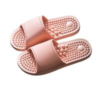 Generisch Acupressure Massage Slippers Therapeutic Reflexology Sandals for Foot Acupoint Massage Shiatsu Arch Pain Relief Non-Slip Massage Shoes for Bathtub Shower, Z1 Pink, 4 UK