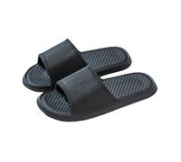 Generisch Acupressure Massage Slippers Therapeutic Reflexology Sandals for Foot Acupoint Massage Shiatsu Arch Pain Relief Non-Slip Massage Shoes for Bathtub Shower, Z4 Black, 10 UK
