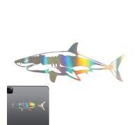 Generisch Adesivo Squalo - Adesivi Di Creature Marine, Adesivi Per Il Corpo Modificati Con Decorazione Animale Del Fumetto Impermeabile Per Il Finestrino Della Portiera 'Auto