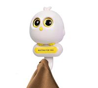 Generisch Adhesive Hooks, Key Holder with Cute Bird Design and Winking Motif, Self-Adhesive Hooks, for Bathroom, Kitchen, Shower Cubicle, Door, Towel, Front Door