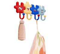 Generisch Adhesive Key Holder for the Wall, Cartoon Puzzle Key Hook Organiser, Adhesive Hook Organiser for Towel, Coat, Home, Dorm, Kitchen, Bathroom