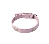 Generisch Adjustable Nylon Bone Collar for Small to Medium Puppies Comfortable for Walking Outdoor Training (C, 37cm)