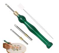 Generisch Adjustable Punch Needle for Crafts, Thread Embroidery Pen for Precise Work - Stick Needle for Punching, Felting, Crafts, Home Weaving, Party, Clothing, Fabric, Cushion