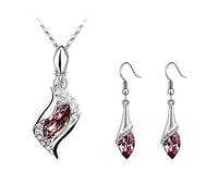 Generisch Affen Schmuckset Kreative Kristall Halskette Schmuck Ohrringe Set Persönlichkeit Schmuck Set Perlen Für Ketten Erwachsene (F, One Size)