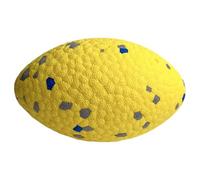 Generisch Aggressive Chew Toy - 7.87 Inches, Indestructible Football, Interactive Fetch with High Elasticity, Robust Biting Bone for Large Breeds, Orange, for Park and Suitable