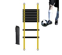 Generisch Agile Speed Ladder, Footwork Training Equipment, 20 ft Fitness Tool with Adjustable Rungs, Nylon Strap Agility Ladder, Workout Gear with Portable Design, Sports Essential for Athlete Drills
