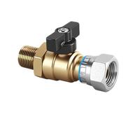 Generisch Air Brake Line Shut-off Valve 18mm Thread Front Wheel | Trailer Air Brake Shut-off Valve Fits Truck Trailer Sedan Tractor Home Garage Industrial Who