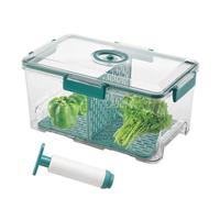 Generisch Airtight Containers with Lid, Vacuum Sealer Container | Transparent Timer Container | Portable Box with Divider and Lid for Camping, Multipurpose Organiser for Kitchen and Travel