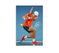 Generisch Alex De Minaur Poster Famous Tennis Stars Wall Art Canvas Print Artwork Bedroom Living Room Decoration 16 x 24 Inches (40 x 60 cm)