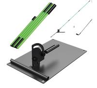 Generisch Alignment Rod Holder, Adjustable, Portable Exercise - Indoor Golf Swing Trainer System, Suitable for Indoor and Outdoor Area, the Driving Range, Men, Women, Beginners as well as