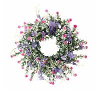Generisch All-Year Door Wreath for Outdoors, Spring Summer Wildflower Wreath, Decorative Multi-Purpose Garland, Spring Wreath, Colourful Door Wreath, Spring for Spring, Indoor, Outdoor, Cafe, Garden