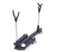 Generisch Alloy Fishing Rod Holder | 29.5 cm Adjustable Y-shaped Folding Stand, 280G, Removable Base Plate, Base Support, Secures Throwing Poles for Ice Boat Fishing