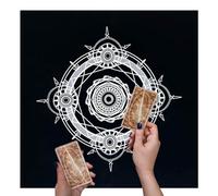 Generisch Altar Cloth | 49 x 49 cm Square Cover (approx. 19 x 19 inches) | Tarot Cards Lining Cloth | Living Room Family Party Game Meditation Spiritual Practice Home