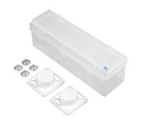 Generisch Aluminium Foil Dispenser with Cutter, Sliding Cutter for Food Foil, Refillable Casing, for the Kitchen of Hotel Restaurants, Practical Storage Packaging and Wall Shelf