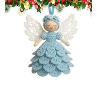 Generisch Angel Ornament - Reusable Colourfast Yarn Decorations, Crochet Craft Set with Yarn for Beginners - for Men Women Adults Child Girls Beginners Christmas Birthday Holiday