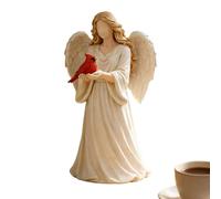 Generisch Angel Statue - Home Decor Detailed Keepsake Ornament Miniature Angel Sculpture for Display | Bedside Table Desk Bathroom Bedside Table Apartment Decorative Gift