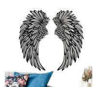 Generisch Angel Wings Wall Modern Wall Sculpture Hollowed Out | Angel Wings Indoor Outdoor Bedroom Study Yard Offices Angelic Accent Piece