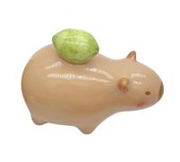 Generisch Animal Figures - Cute Capybara Toy Statues for Decoration | Charming Collectible Ornaments with Shiny and Playful Appeal for Bedroom, Office, Interiors and as a Gift