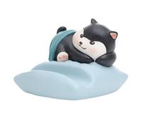 Generisch Animal Phone Holder, Cat Port Figure, Resin Ornaments with Seasons of Basic Faults of the Clip Based on Sled