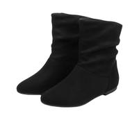 Generisch Ankle Boots Women's Cowboy Boots Half Boots Half Boots - Flat, Plain, Transition Boots, Outdoor, Waterproof, Non-Slip, Western Boots for Outdoor Activities, black, 9 UK