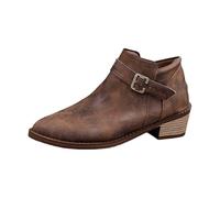 Generisch Ankle Boots Women's Lightweight Autumn Leather with Heel Ankle Boots Elegant Sexy Lined Classic Ankle Boots Women Ankle Boots Half Height Women's Ankle Boots Boots, brown, 8 UK