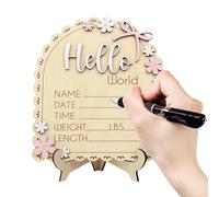 Generisch Announcement KarKinder - Birth Name Plate - Announcement Boards - For Home, Birthday Party, Christmas, Hospital, Thanksgiving, Girls, Family, Friends