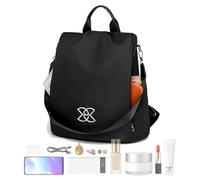 Generisch Anti-theft Backpack - Oxford Fabric 33 x 28 x 16 cm | Women's Backpack | Shoulder Bag for Single Shoulder, Double Shoulder or Hand Use for Travel, Work, School and Everyday Use, black, see