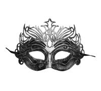 Generisch Antique masquerade mask for festive occasions, historical representations with elegant design, high-quality workmanship for stylish fancy dress (silver, one size)