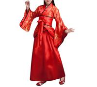 Generisch Antique Performance Costumes for Magnificent Historical Robes Elegant Medieval Clothing for Carnival Theatre Pieces Role Play Festive Fancy Dress (Red, 5-6 Years)