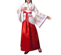 Generisch Antique Performance Costumes for Magnificent Historical Robes Elegant Medieval Clothing for Carnival Theatre Pieces Role Play Festive Fancy Dress (White, 15 Years)