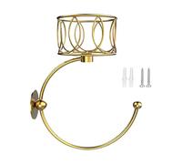Generisch Antique Towel Hook with Candle Holder Robust Steel Shower Towel Ring Steel Retro Hook for Home Bathroom Kitchen