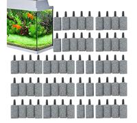 Generisch Aquarium Bubble Stone, 60 Pieces Ventilation Stone Set, Oxygen Diffuser, Fish Tank Oxygen Stone for Ventilation, for Freshwater Aquariums, Terrariums, Pond, Outdoor, Home and the