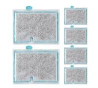 Generisch Aquarium Filter Cartridges - Pack of 6 Replacement for Cleaning - Filter Replacement for Aquarium, for Freshwater Aquariums for Odour Removal and for Water Clarity with Filtering