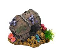 Generisch Aquarium House, Shrimp Skins for Aquariums | Betta Cave Aquarium, Resin Shrimp , Retro Wine Barrel Aquarium Cave Scenery, Fish House, Fish Skin, Shrimp Tank Accessories