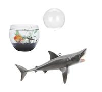 Generisch Aquarium Shark, Floating Landscape Decor with Adjustable, Position Artificial Ornament Decoration, for the Workplace at Home, Multipurpose Outdoor Indoor Utility