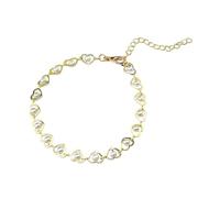 Generisch Armband Schrittzähler Ohne Handy Süßes Damen-Armband, Geschenk, 1 piece, modisches Legierungs-Strass-Dekor-Armband für Frauen für Armband Schrauben, Einheitsgröße, Zinc alloy, No Gemstone