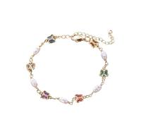 Generisch Armband Schrittzähler Ohne Handy Süßes Damen-Armband, Geschenk, 1 piece, modisches Legierungs-Strass-Dekor-Armband für Frauen für Armband Schrauben, Einheitsgröße, Zinc alloy, No gemstone