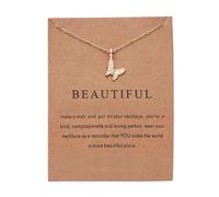 Generisch Armchair Pendant Necklace Pendant Necklace 3D Necklace Women's Advanced Simple Everything Accessories Butterfly Elephant Animal Necklace Wolf Necklace Silver, Zinc alloy, No gemstone