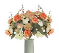 Generisch Artificial 2 Pieces Realistic Bouquet for Decoration - For Table Home Bedroom Kitchen Country House Desk Wedding Fireplace Sims Indoor Outdoor