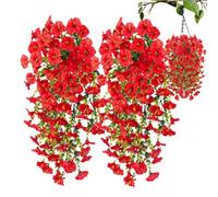 Generisch Artificial - 75 cm Garden Flowers | Artificial for Outdoor Petunias, 2 Units, UV-Resistant Synthetic Plants for Patio, Balcony, Wedding and Home