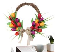 Generisch - Artificial flower decoration, for the front door, for the wall, the window, the home, indoor and outdoor use, living room, bedroom, for weddings, parties and holidays